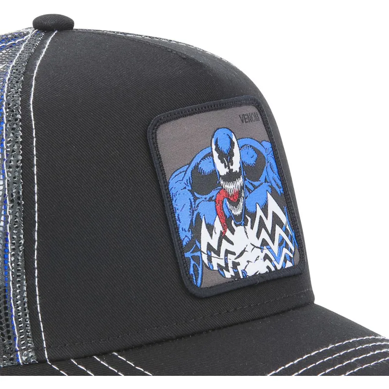 cappelli-curva-nero-snapback-venom-marvel-comics-di-capslab