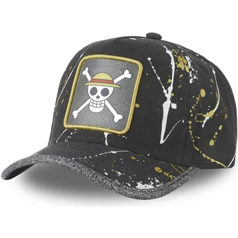 casquette-courbee-noire-ajustable-straw-hat-pirates-tag-log1-one-piece-capslab