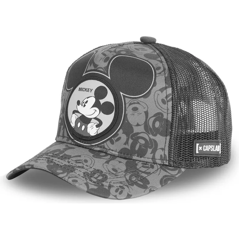 cappelli-curva-nero-snapback-mickey-mouse-disney-di-capslab cappelli-curva-nero-snapback-mickey-mouse-disney-di-capslab