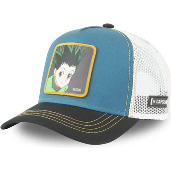 Cappellino trucker blu, bianco e nero Gon Freecss GON1 Hunter x Hunter di Capslab