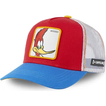 cappellino-trucker-rosso-bianco-e-blu-pajaro-loco-pec1-di-capslab