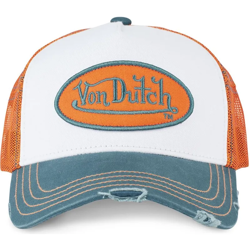 hvid-orange-og-bla-trucker-kasket-sum-hun-fra-von-dutch