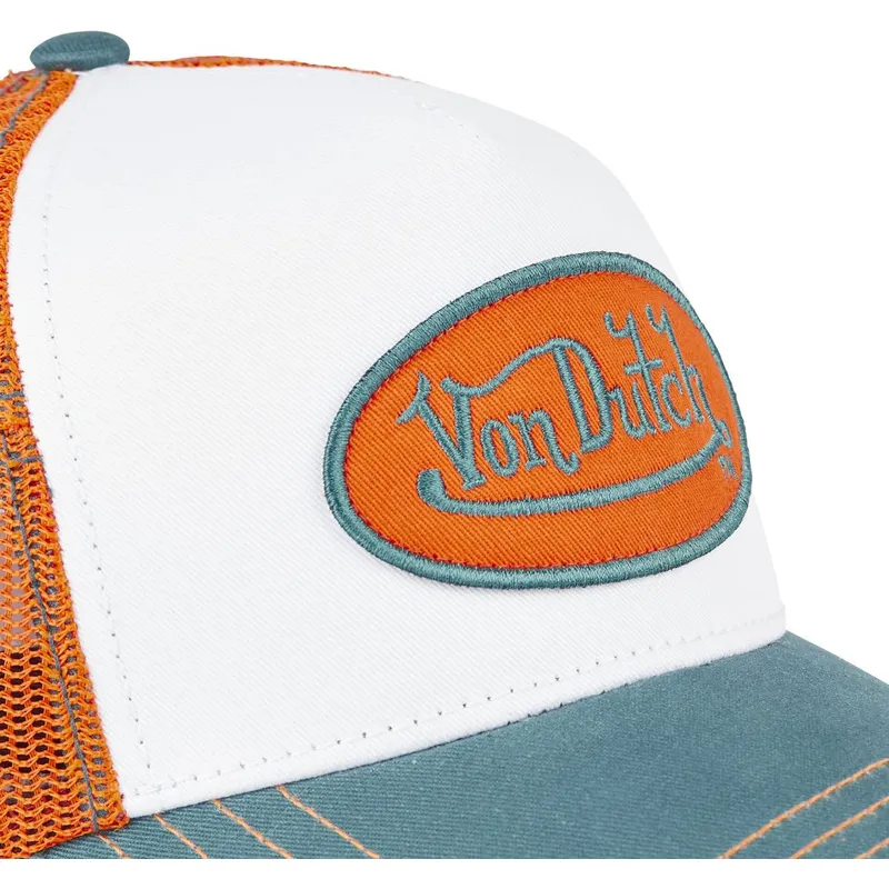 hvid-orange-og-bla-trucker-kasket-sum-hun-fra-von-dutch
