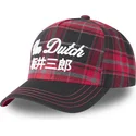 cappellino-curvo-rosso-e-nero-regolabile-hun-di-von-dutch