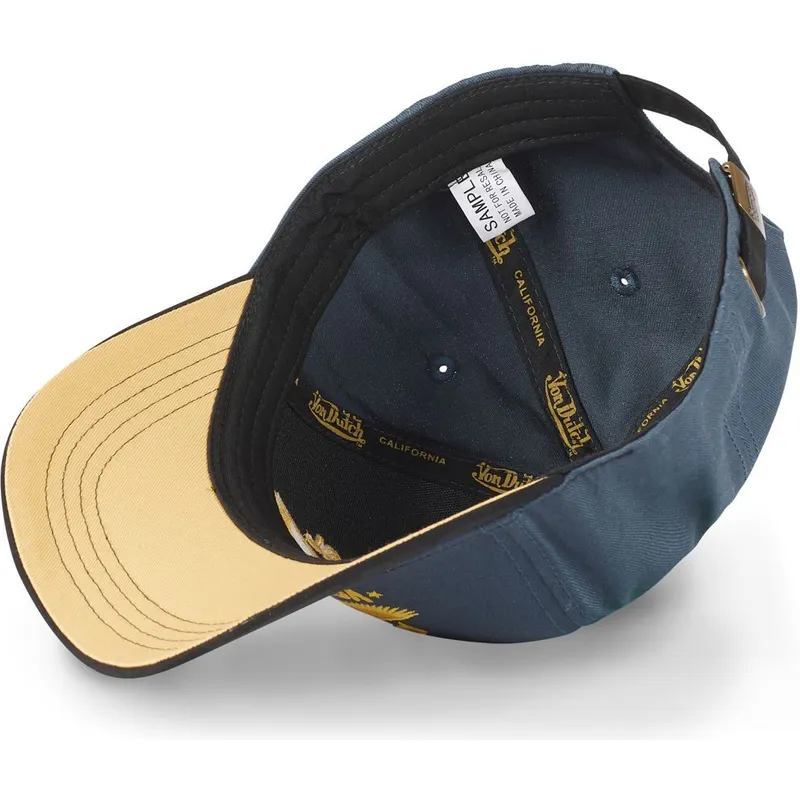 blaue-und-schwarze-verstellbare-curved-cap-air-patrol-air-von-von-dutch