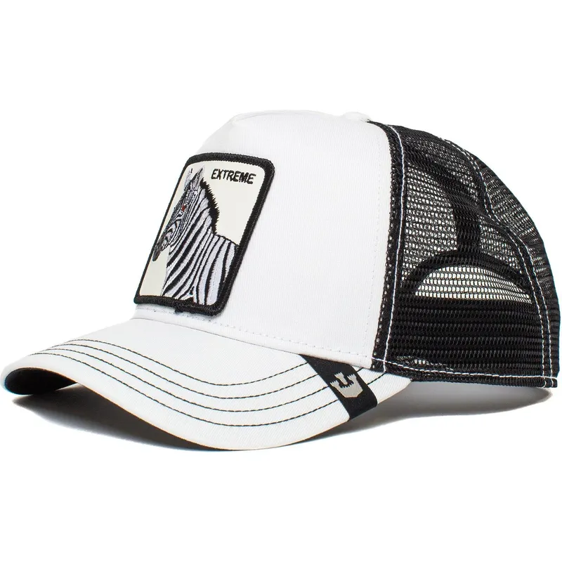 cappellino-trucker-bianco-e-nero-zebra-extreme-exxxtreme-the-farm-di-goorin-bros