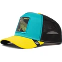 gorra-trucker-azul-negra-y-amarilla-far-out-iguana-party-the-farm-de-goorin-bros