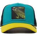 goorin-bros-far-out-iguana-party-the-farm-blue-black-and-yellow-trucker-hat