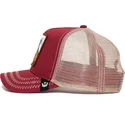 cappellino-trucker-rosso-e-bianco-capra-goat-the-goat-the-farm-di-goorin-bros