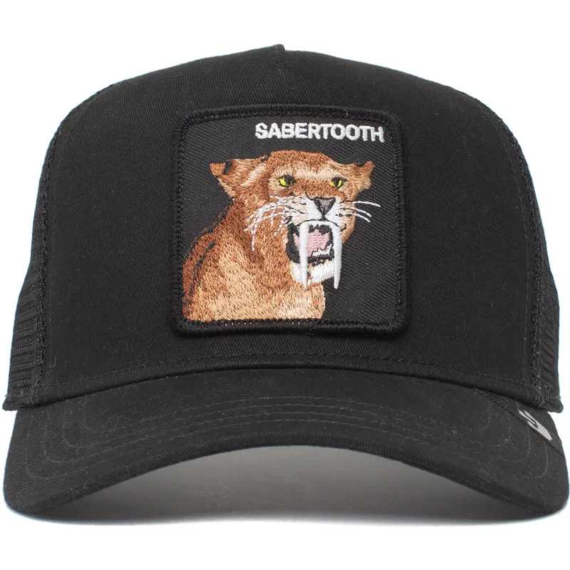 gorra-trucker-nera-denti-a-sciabola-the-sabertooth-tiger-the-farm-di-goorin-bros
