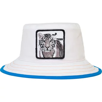 Chapeau seau blanc et bleu Tiger Tigre Libre The Farm Goorin Bros.