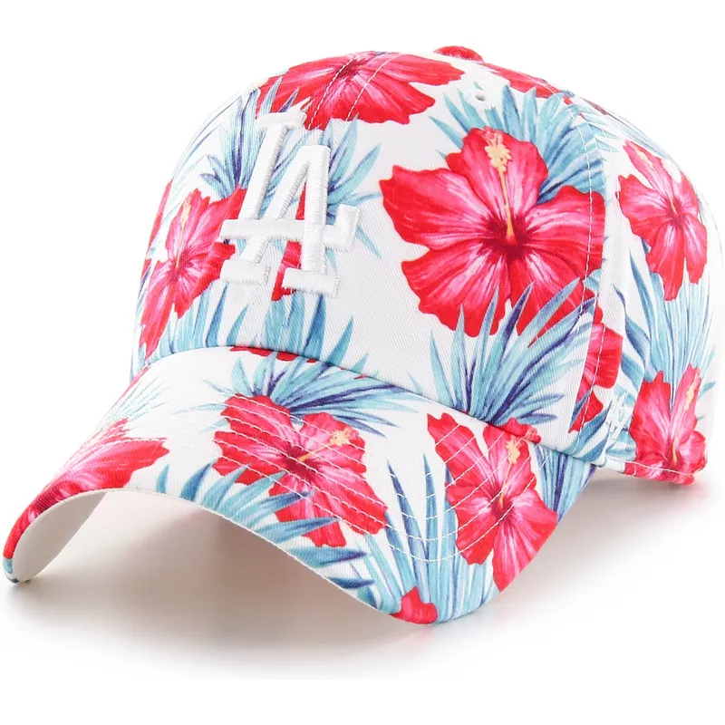 cappelli-curva-multicolore-cinghia-regolabile-clean-up-sharon-dei-los-angeles-dodgers-mlb-di-47-brand