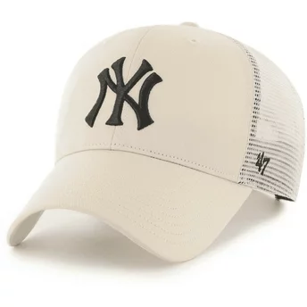 47 Brand MVP Branson New York Yankees MLB Beige Trucker Hat