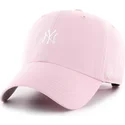 cappellino-rosa-regolabile-con-visiera-curva-clean-up-base-runner-dei-new-york-yankees-mlb-di-47-brand