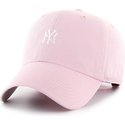 casquette-courbee-rose-ajustable-clean-up-base-runner-new-york-yankees-mlb-47-brand