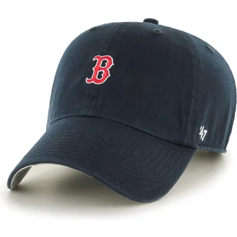 Granatowa zakrzywiona czapka z regulacją Clean Up Base Runner Boston Red Sox MLB od 47 Brand
