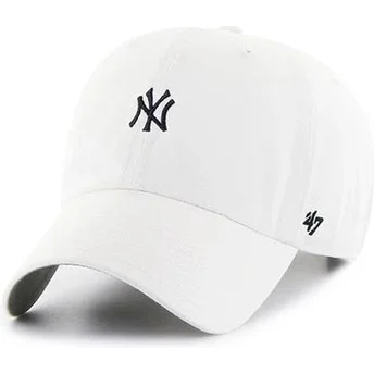 Casquette courbée blanche ajustable Clean Up Base Runner New York Yankees MLB 47 Brand