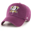 cappellino-curvo-granata-regolabile-clean-up-dei-anaheim-ducks-nhl-di-47-brand