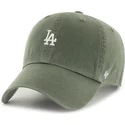 casquette-courbee-verte-ajustable-clean-up-base-runner-los-angeles-dodgers-mlb-47-brand