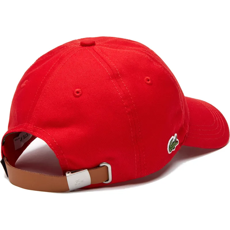 cappelli-curva-rosso-cinghia-regolabile-di-lacoste