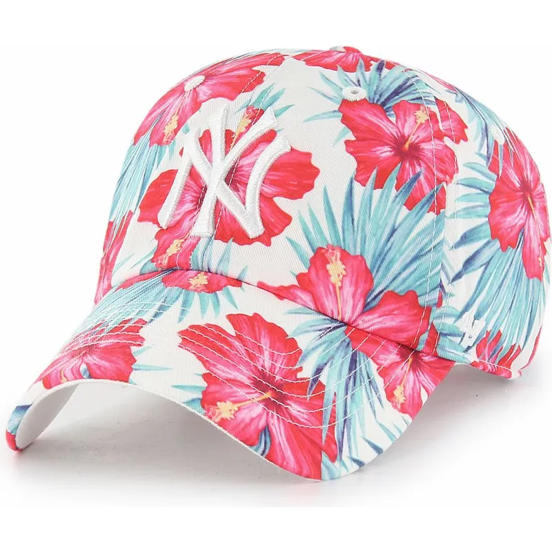 cappelli-curva-multicolore-cinghia-regolabile-clean-up-sharon-dei-new-york-yankees-mlb-di-47-brand