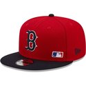 new-era-flat-brim-9fifty-team-arch-boston-red-sox-mlb-red-and-navy-blue-snapback-cap