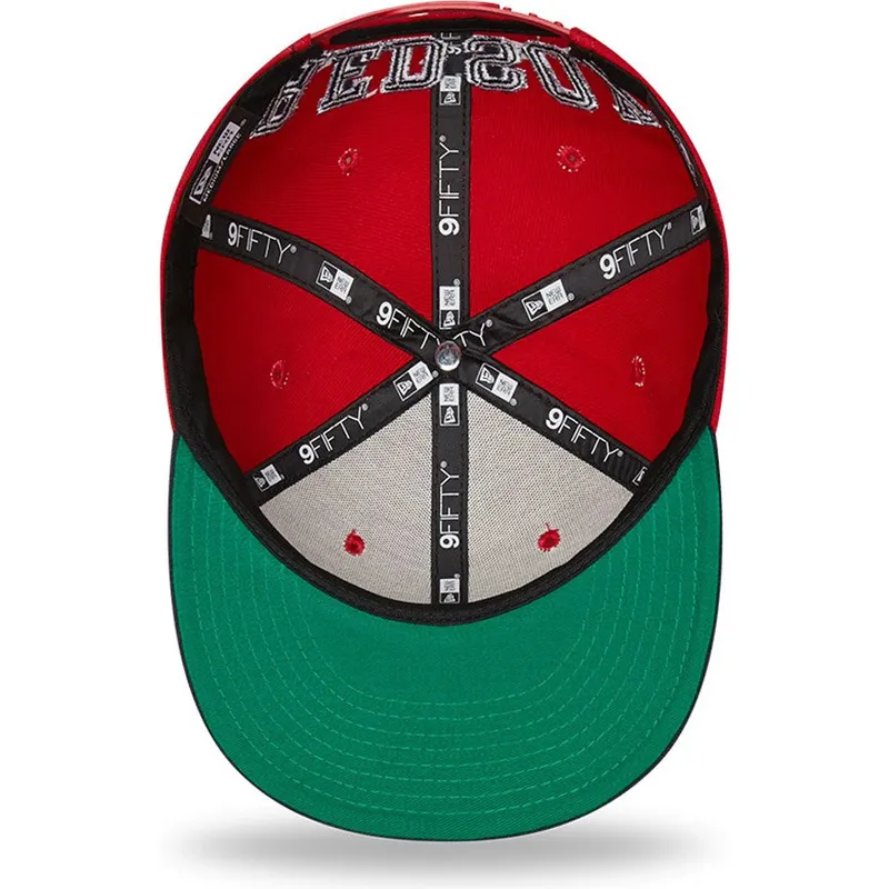 cappelli-piatta-rosso-snapback-9fifty-team-arch-dei-boston-red-sox-mlb-di-new-era