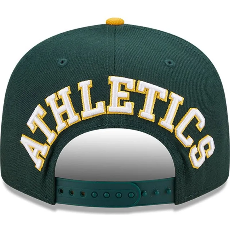 mutzen-flach-grun-snapback-9fifty-team-arch-der-oakland-athletics-mlb-von-new-era