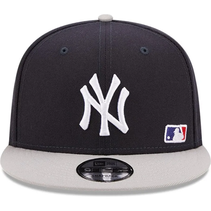 cappello-piatto-blu-marino-e-grigio-snapback-9fifty-team-arch-di-new-york-yankees-mlb-di-new-era
