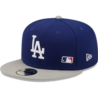 cappellino-piatto-blu-e-grigio-snapback-9fifty-team-arch-dei-los-angeles-dodgers-mlb-di-new-era