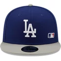 casquette-plate-bleue-et-grise-snapback-9fifty-team-arch-los-angeles-dodgers-mlb-new-era