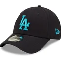 cappellino-curvo-blu-navy-regolabile-con-logo-blu-9forty-league-essential-los-angeles-dodgers-mlb-di-new-era