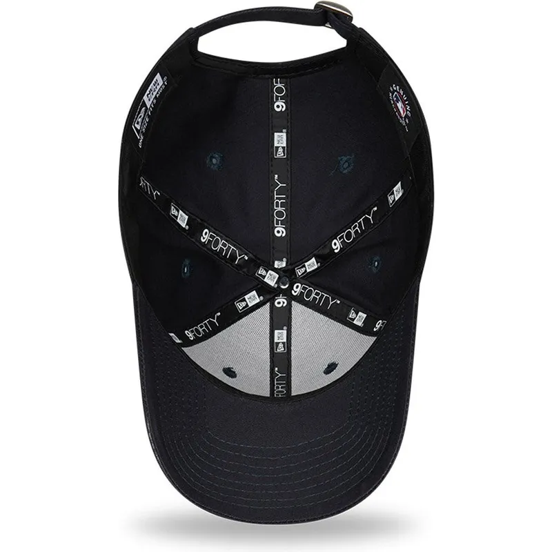mutzen-gebogen-marineblau-verstellbares-band-9forty-league-essential-der-los-angeles-dodgers-mlb-von-new-era