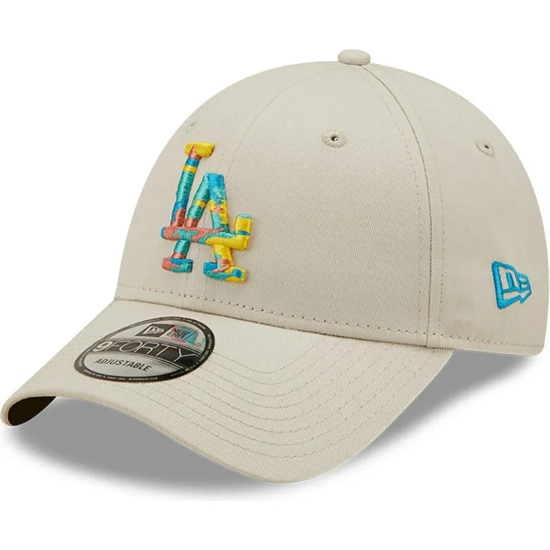 cappelli-curva-grigio-cinghia-regolabile-9forty-camo-infill-dei-los-angeles-dodgers-mlb-di-new-era