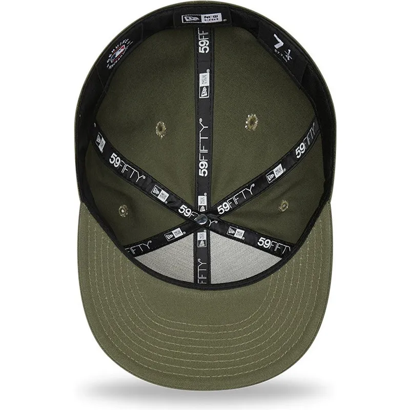 cappelli-piatta-verde-regolato-59fifty-league-essential-dei-new-york-yankees-mlb-di-new-era