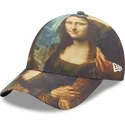 mehrfarbige-verstellbare-curved-cap-9forty-mona-lisa-le-louvre-von-new-era