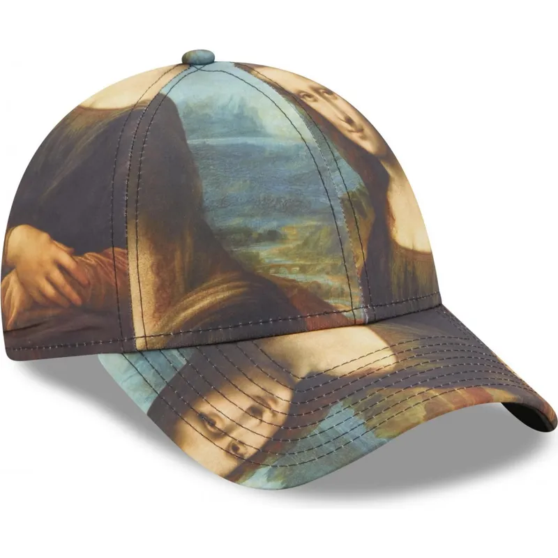 mehrfarbige-verstellbare-curved-cap-9forty-mona-lisa-le-louvre-von-new-era