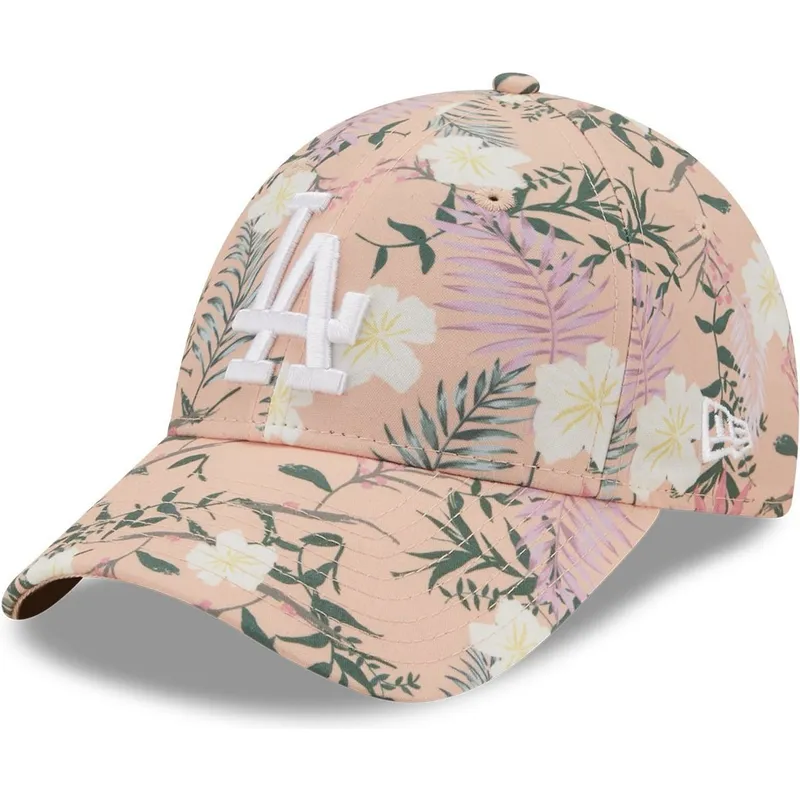 cappelli-curva-rosa-cinghia-regolabile-9forty-floral-dei-los-angeles-dodgers-mlb-di-new-era