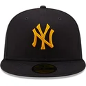 cappello-piatto-blu-navy-regolabile-con-logo-giallo-59fifty-league-essential-dei-new-york-yankees-mlb-di-new-era