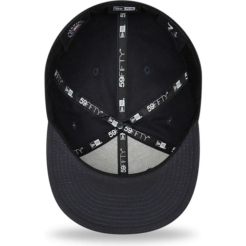 cappelli-piatta-blu-marino-regolato-59fifty-league-essential-dei-new-york-yankees-mlb-di-new-era