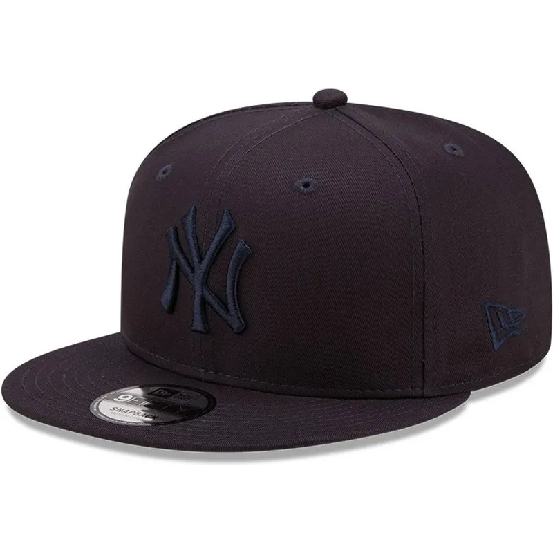 cappelli-piatta-blu-marino-snapback-9fifty-league-essential-dei-new-york-yankees-mlb-di-new-era
