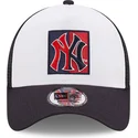 cappelli-curva-blu-marino-snapback-a-frame-frame-team-patch-dei-new-york-yankees-mlb-di-new-era