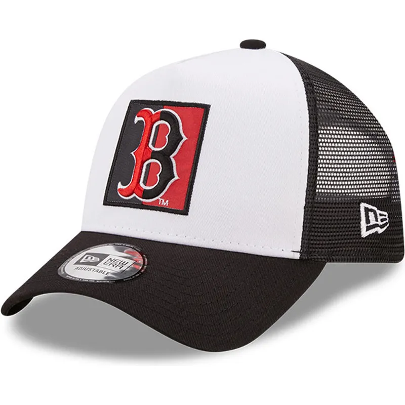 cappelli-curva-nero-snapback-a-frame-team-patch-dei-boston-red-sox-mlb-di-new-era