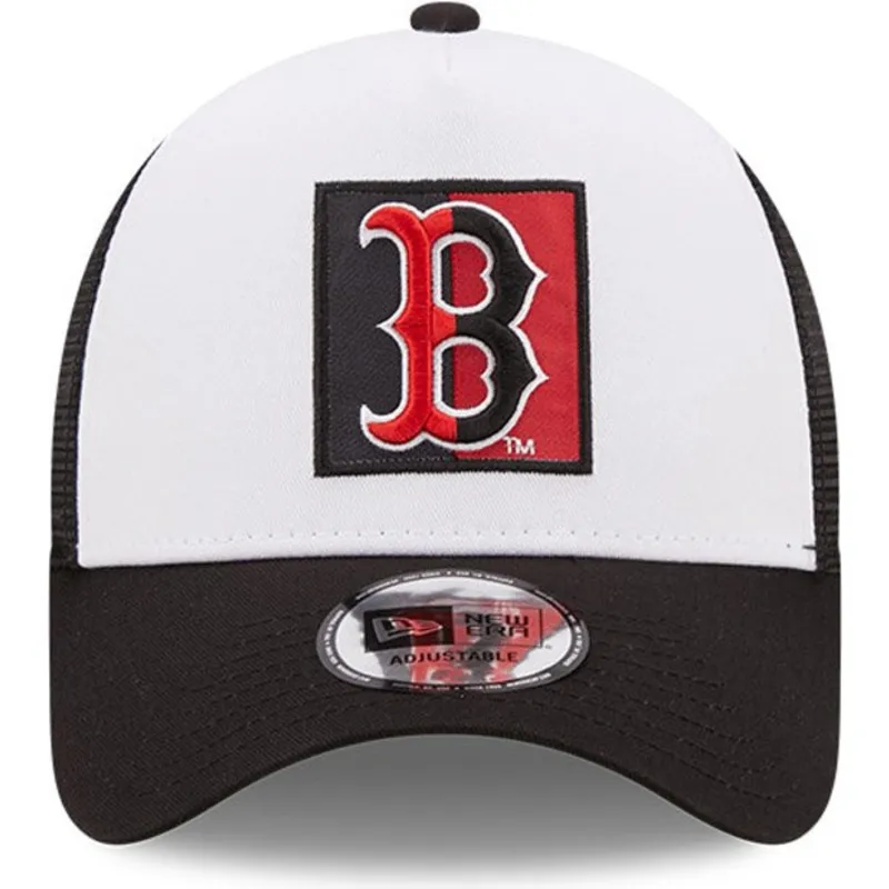 cappelli-curva-nero-snapback-a-frame-team-patch-dei-boston-red-sox-mlb-di-new-era