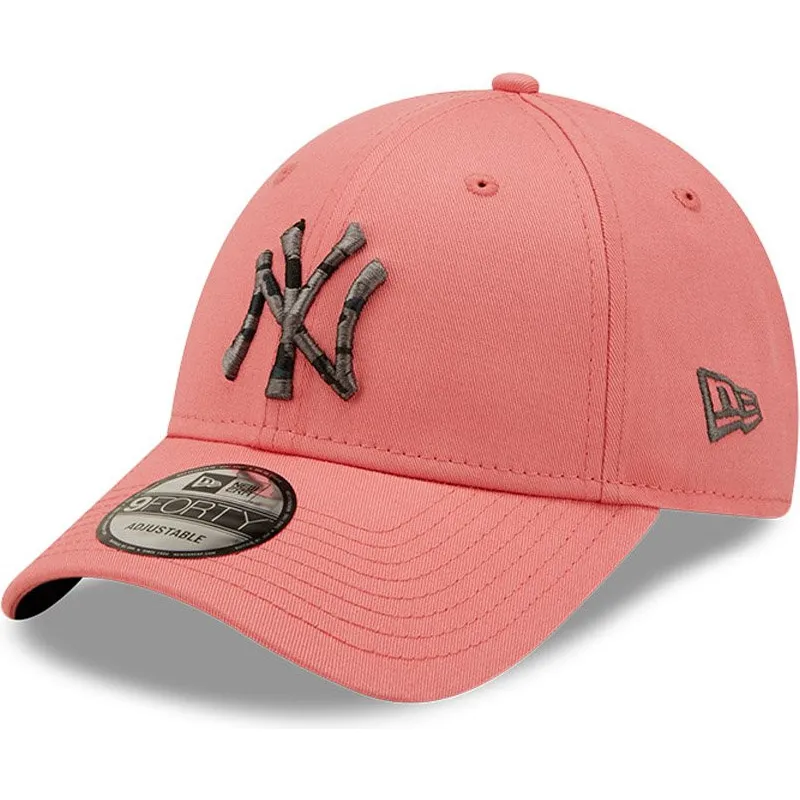 cappelli-curva-rosa-cinghia-regolabile-9forty-camo-infill-dei-new-york-yankees-mlb-di-new-era