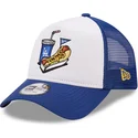 cappellino-trucker-bianco-e-blu-a-frame-stadium-food-hot-dog-dei-los-angeles-dodgers-mlb-di-new-era