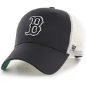 cappellino-trucker-nero-e-bianco-con-logo-nero-mvp-branson-dei-boston-red-sox-mlb-di-47-brand