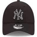 cappellino-curvo-nero-regolabile-9forty-infill-dei-new-york-yankees-mlb-di-new-era