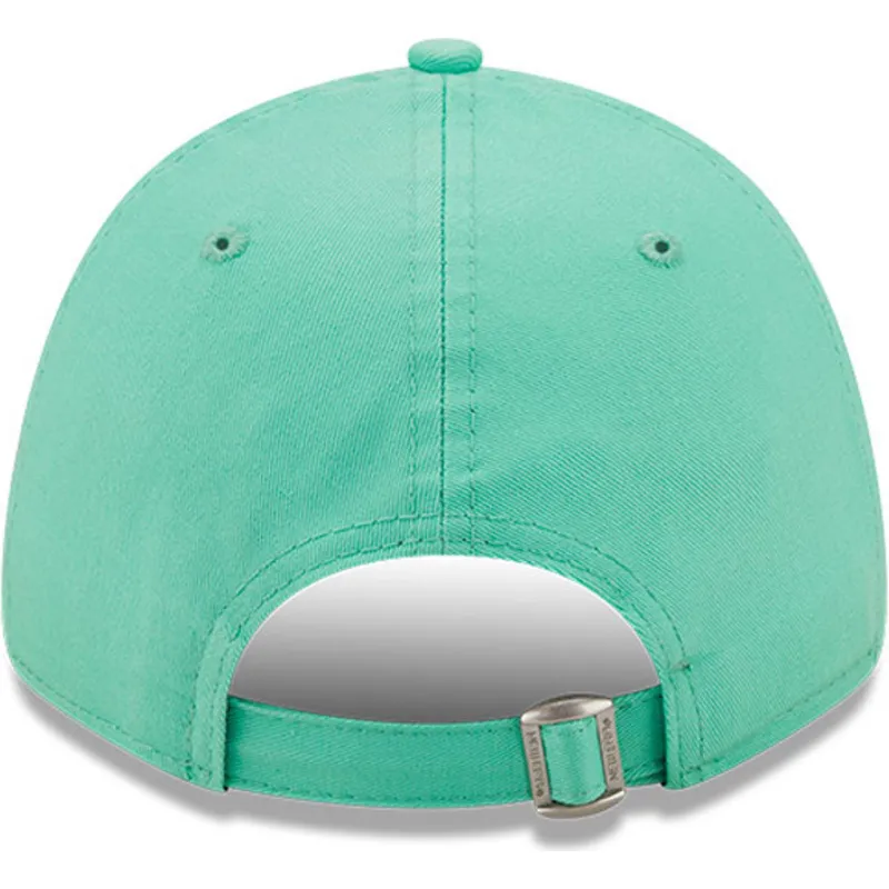 cappelli-curva-verde-cinghia-regolabile-9forty-league-essential-dei-los-angeles-dodgers-mlb-di-new-era
