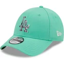 cappellino-curvo-verde-regolabile-9forty-infill-dei-los-angeles-dodgers-mlb-di-new-era